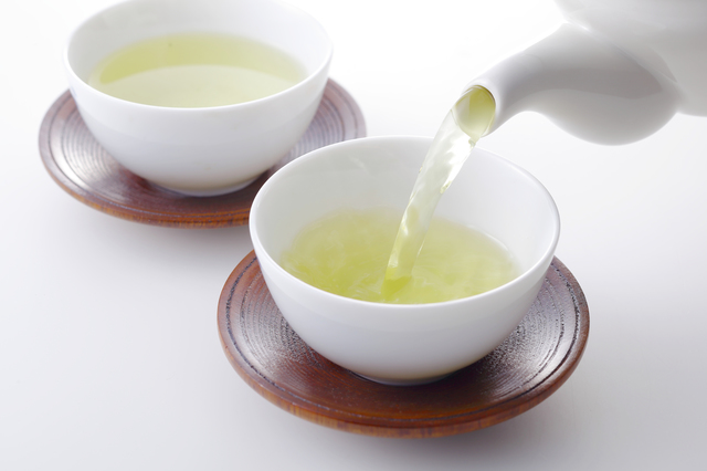 )急須で緑茶をいれる