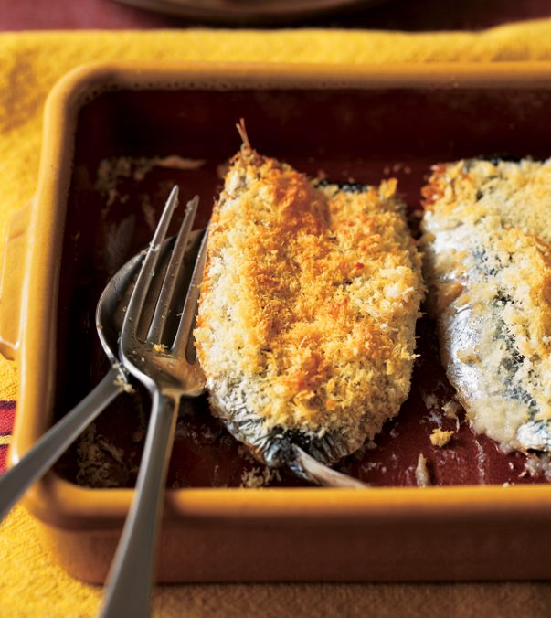 いわしのチーズパン粉焼き