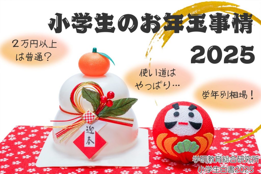 令和の小学生、お年玉の総額はいくら？学年ごとの相場や使い道も解説【学研教育総研2025年調査】