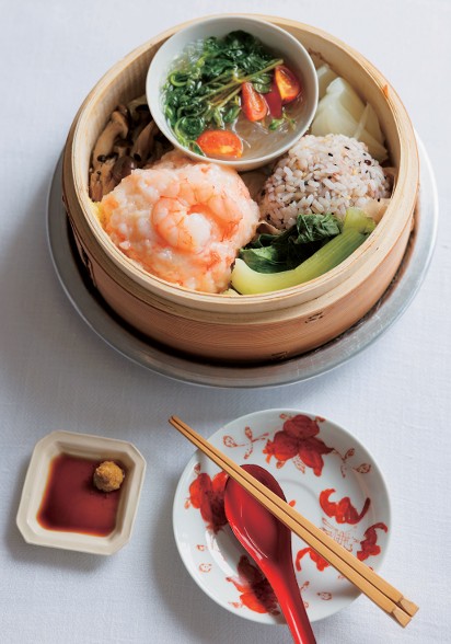 ぷりぷりえびだんごと春雨スープ定食