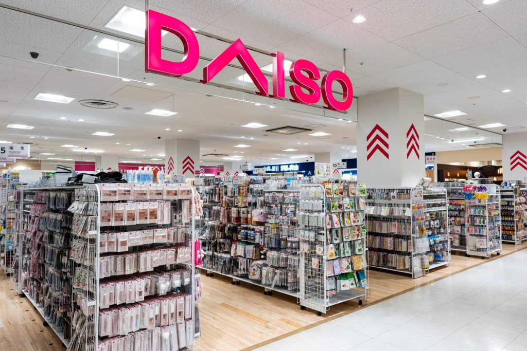 ダイソー店舗の店内の様子