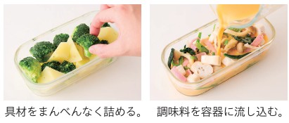 具材を入れる
