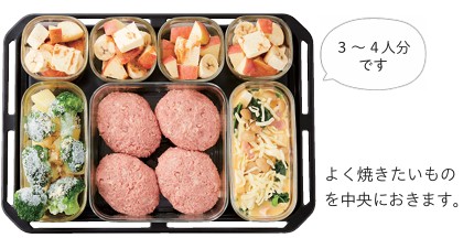 天板に並べる