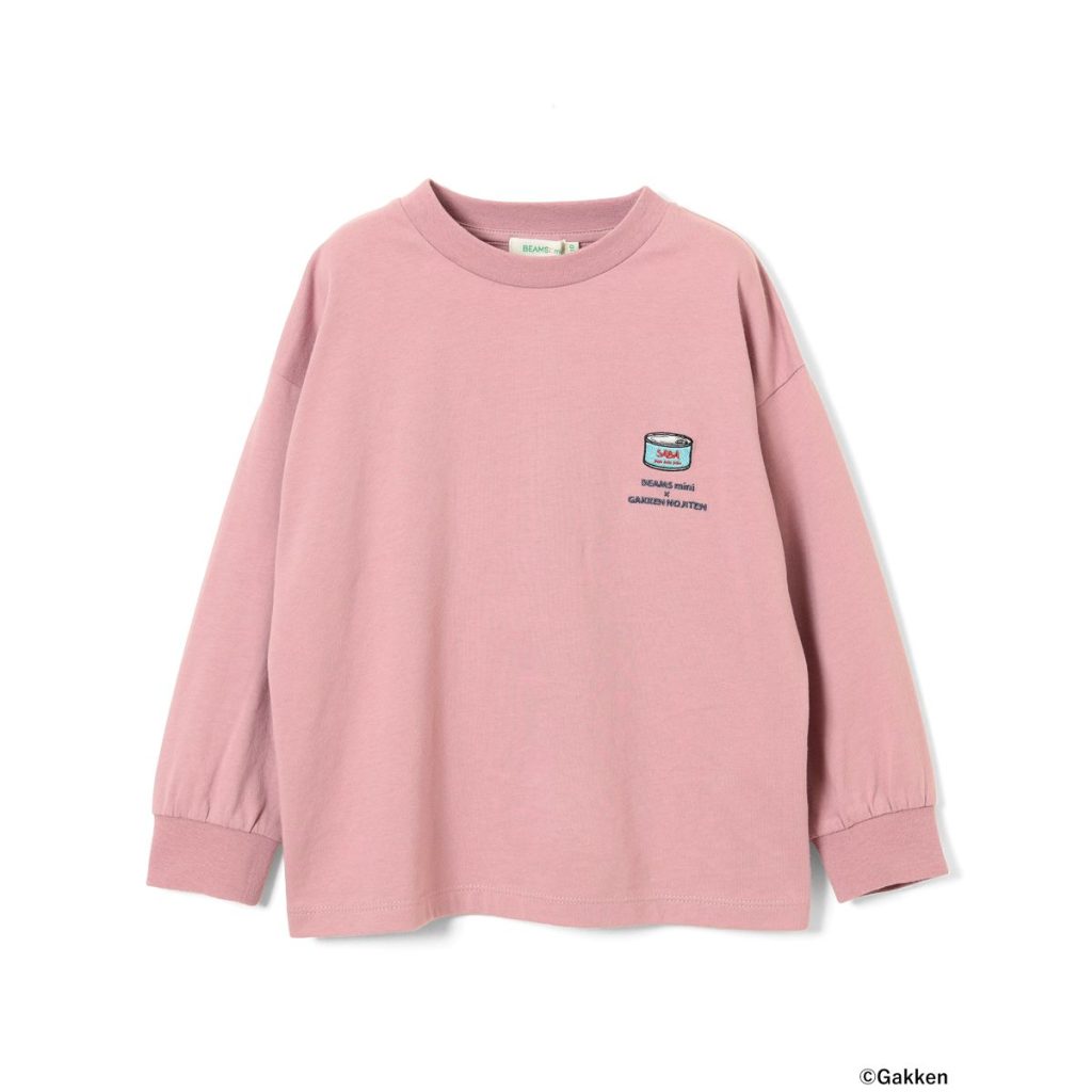 BEAMS miniと学研の辞典のコラボTシャツ（ピンク色）の正面画像