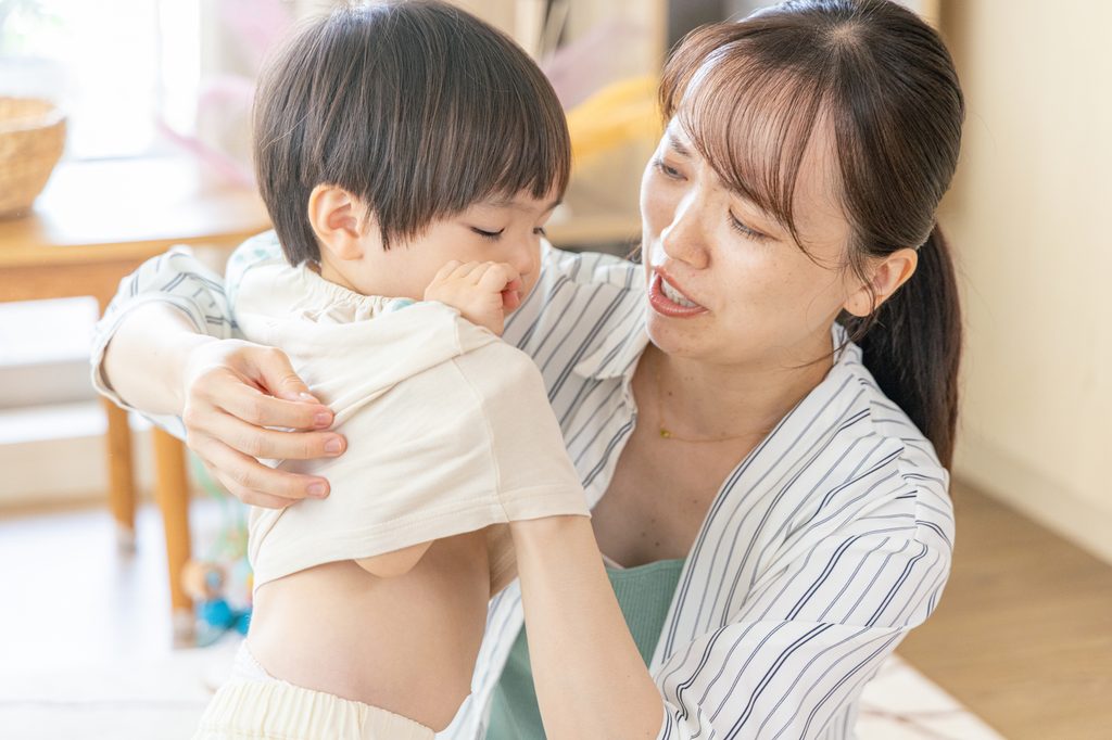 早く着替えてほしい